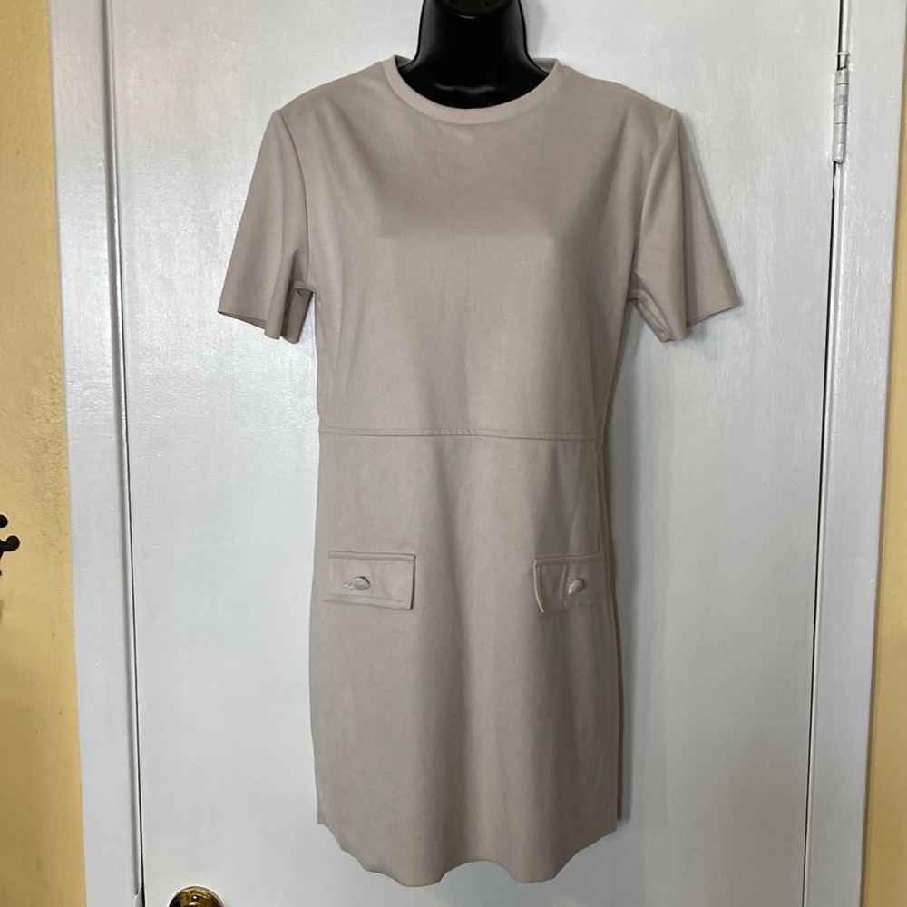 Zara Women’s Maude Taupe Shirt Dress